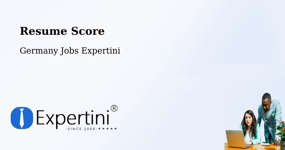 Resume Score & Job Description Match Tool – Witterda - Germany Jobs Expertini